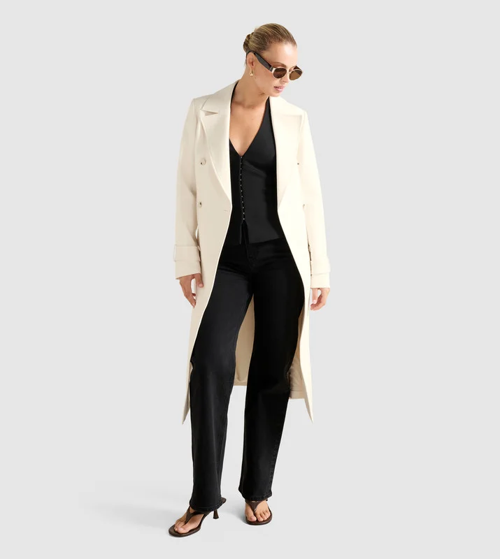 فورايفر نيو LYDIA Crepe Trench Coat